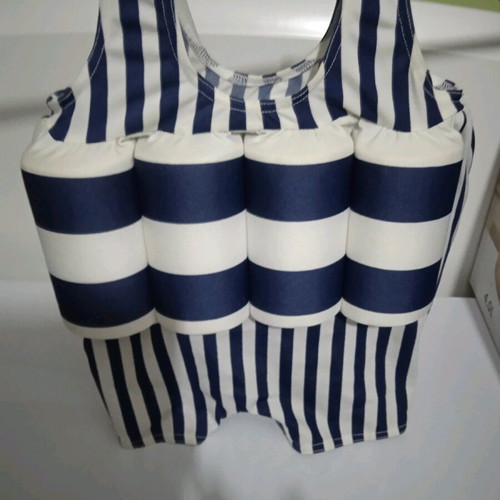 Archimede children's one-piece swimsuit like new with floatation and protector