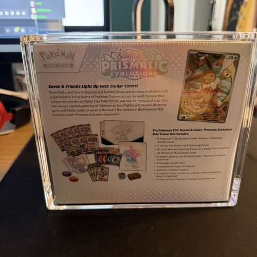 Pokemon Prismatic Evolutions Elite Trainer Box like new