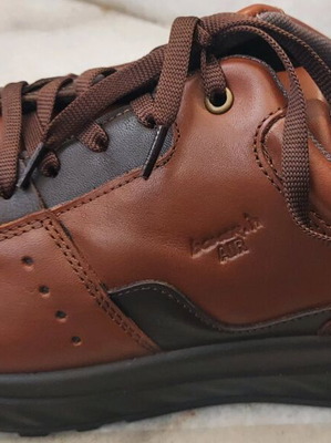 Boxer Sneakers brown leather men's shoes new, size 41