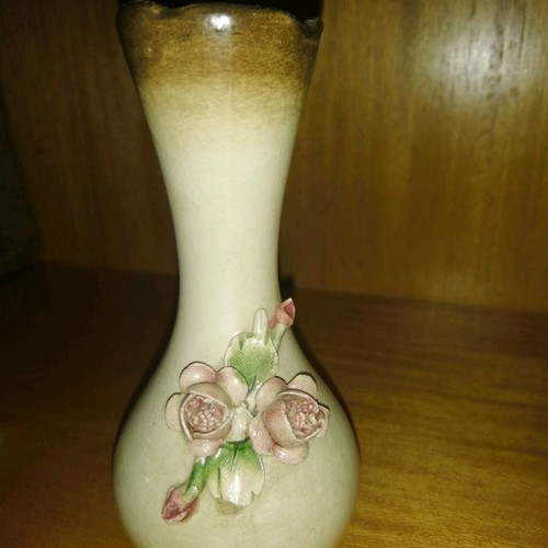 Capodimonte vase used, porcelain decorative Italian made