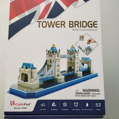 3D Puzzle CubicFun Tower Bridge new, 52 pieces