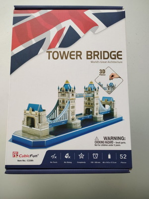 3D Puzzle CubicFun Tower Bridge new, 52 pieces