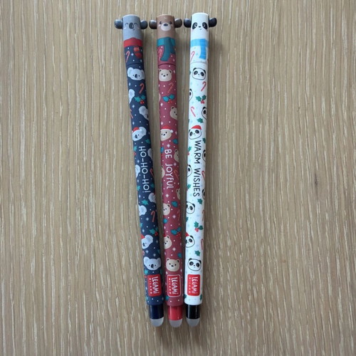 Legami Christmas Limited Set 2022 erasable pens used
