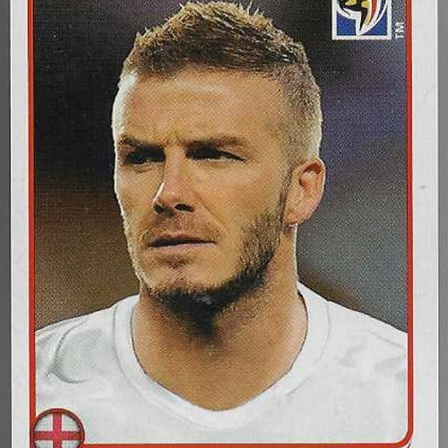 Panini FIFA Copa Africa 2010 David Beckham N190 sticker like new