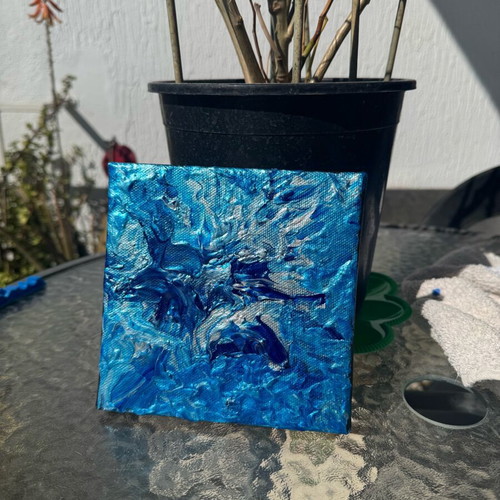 Fluirt Art Blue Handmade
