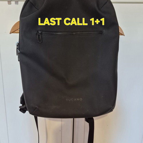 Tucano backpack used, black with laptop compartment