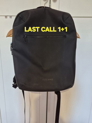 Tucano backpack used, black with laptop compartment