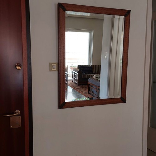 Entry mirror used 90 x 70 cm with vintage frame