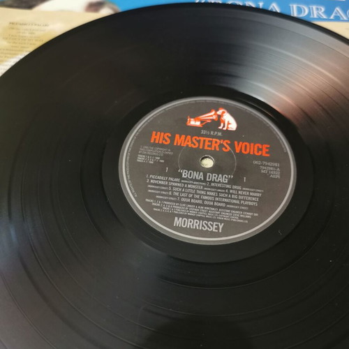 Morrissey Bona Drag LP used, Greek edition 1990 with original inner sleeve