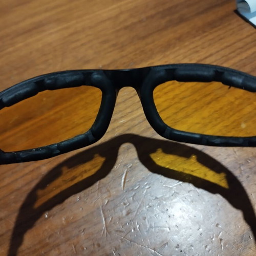 Protective sunglasses with yellow lenses like new, suitable for driving and shooting