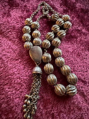 Worry beads made of solid 925 silver