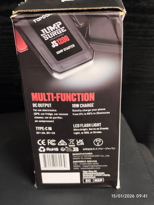 Topdon JumpSurge JS1200 Battery Starter brand new