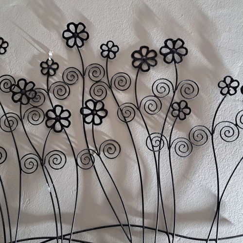 Decorative Metal Wall Art new, 3D floral design