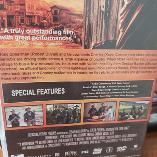 Open Range DVD like new, adventure crime action