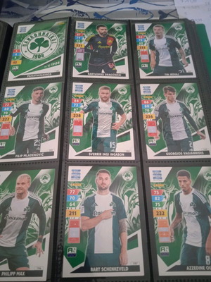 Panathinaikos Panini Adrenalyn XL Super League 2024-25 cards like new, set of 28