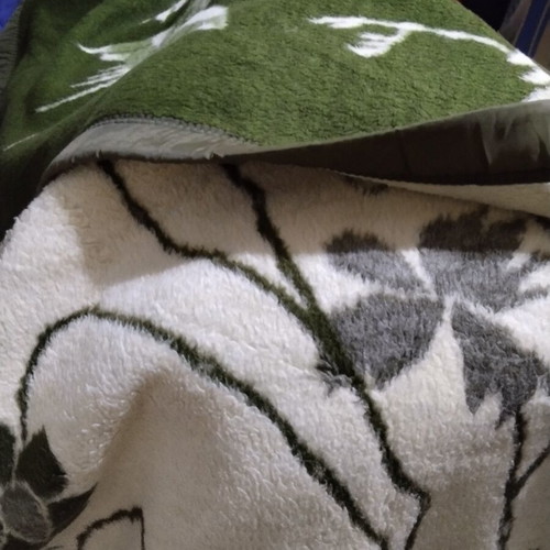 Vintage double-sided traditional blanket, new