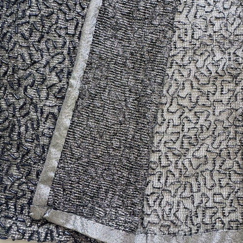 Vintage cardigan kimono with metallic knit and beads, like new