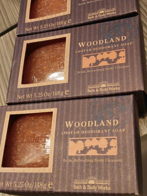 Σαπούνια με λούφα καινούργια, σετ 3 τεμαχίων