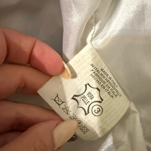 White leather jacket List Small like new