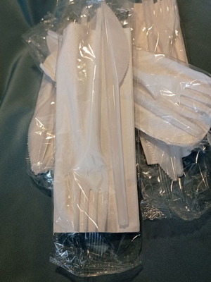 Disposable Cutlery Sets with Napkin, Pack of 270, New