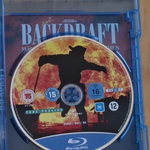Backdraft Blu-ray movie with Greek subtitles