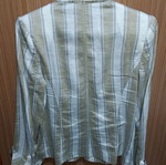 Forel striped jacket, white and beige