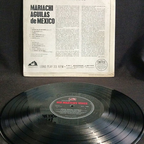 Mexican mariaghi vinyl record used, in very good condition