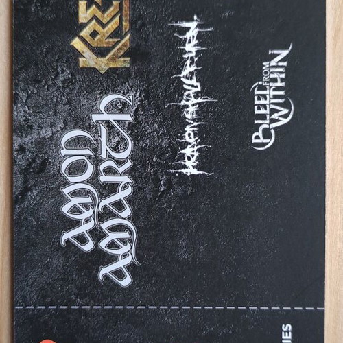 Amon Amarth Kreator Heaven Shall Burn Concert Ticket like new 28-6-2023