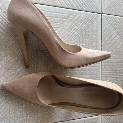 Bozikis beige suede pumps size 40 used