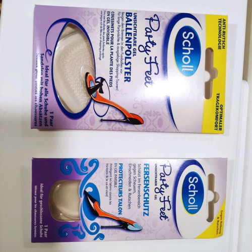 Scholl Party Feet silicone gel insoles set of 2 for heels