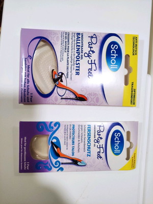 Scholl силиконов гел party feet противохлъзгащ и защитен 4 броя запечатани