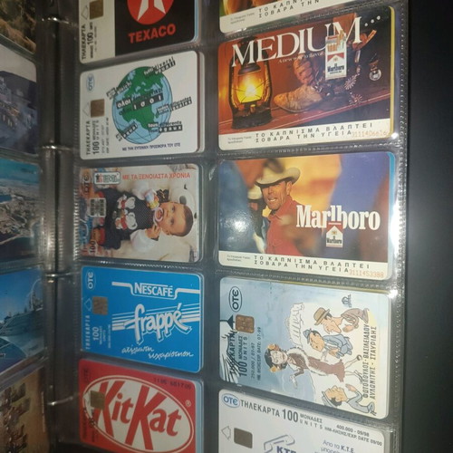 Collectible phone cards like new, pack of 90 pieces