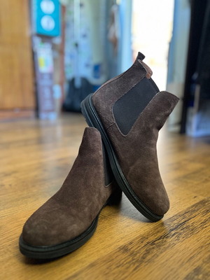 Fentini men's suede boots brown like new, size 41