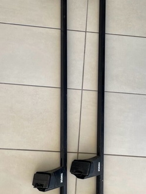 Thule Μπάρες Οροφής και Πόδια μεταχειρισμένα, 125cm, 90kg
