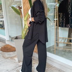 Set of pants and shirt like new, black