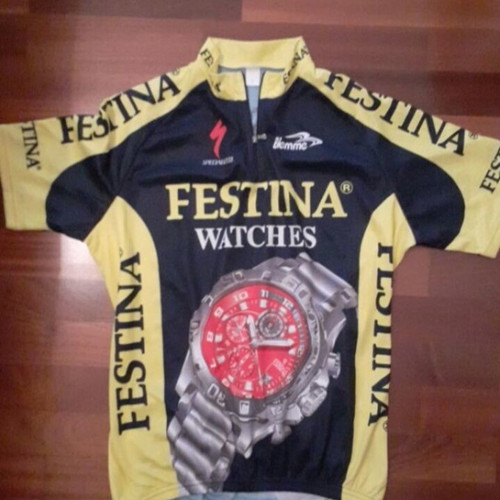 Festina vintage cycling jersey like new with lanyard gift