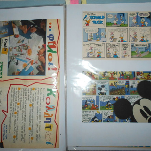 Mickey Disney archive used with over 90 clippings and cards