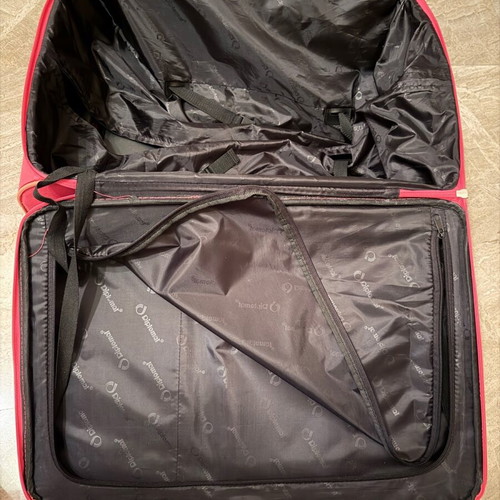 Diplomat suitcase used in pink fuchsia
