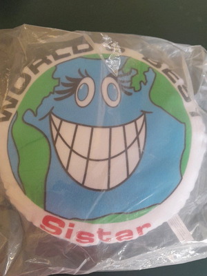 Μαξιλάρι WORLDS BEST SISTER καινούργιο, αχρησιμοποίητο