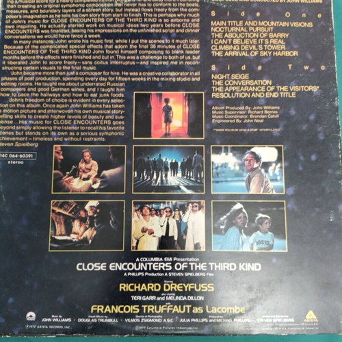 Close Encounters Of The Third Kind vinyl like new