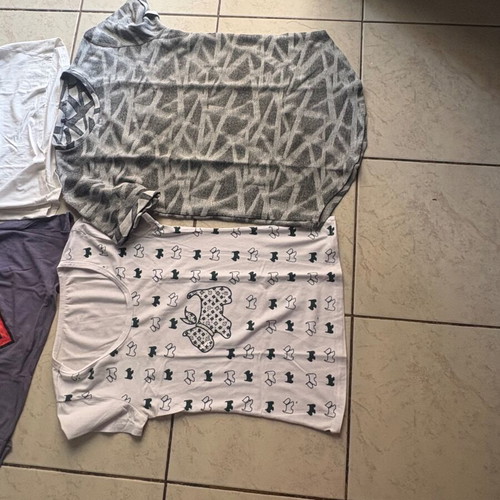 T-shirt set of 6 used, multicolor, various brands
