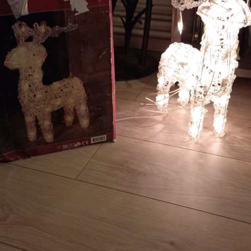Christmas lighted reindeer used