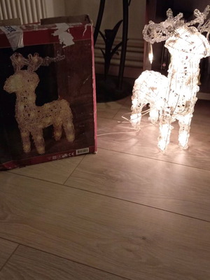 Christmas lighted reindeer used