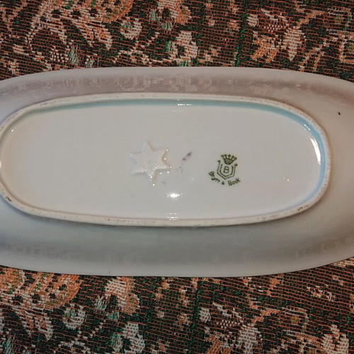 Beyer & Bock collector plate like new, porcelain with fish
