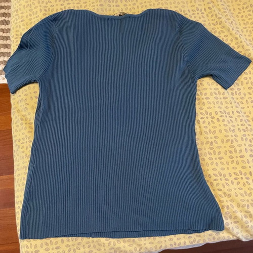 Last Woman blouse new, blue, fitted, size M/L