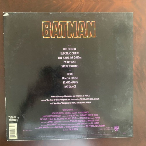 Batman Motion Picture Soundtrack Vinyl LP used, pop