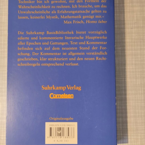 Макс Фриш Homo Faber книга като нова, немска литература