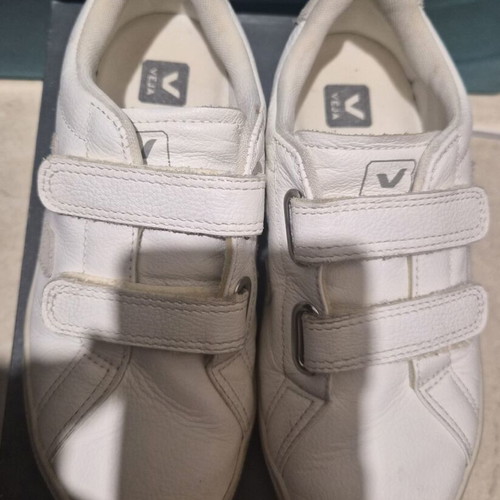 Veja Small Esplar sneakers used, white, size 34, Velcro