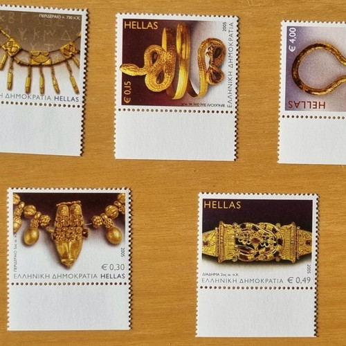 Series and FPIK 01/2005 commemorative stamps ancient Greek jewelry new
