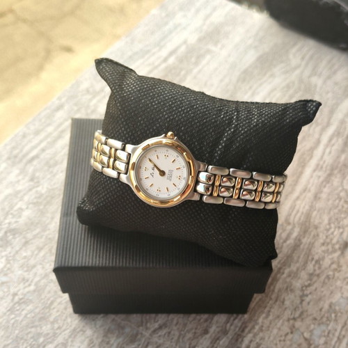 Le Noir ELXIS women's wristwatch, gold and silver tone